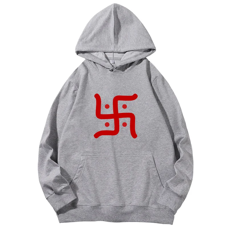 Hindu Swastika Unisex graphic Hooded Shirt cotton essentials hoodie Spring Autumn Harajuku streetwear Men's sportswear