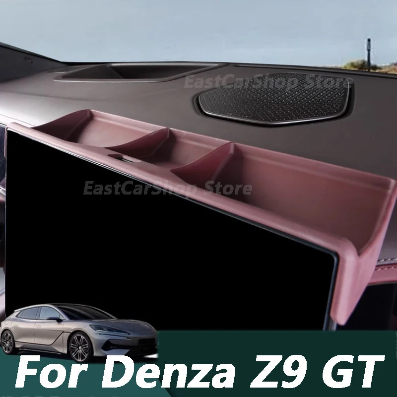 

For DENZA Z9 GT 2024 2025 Car Navigation Screen Rear Storage Box Container Interior Stowing Tidy Organizer Tissue Box