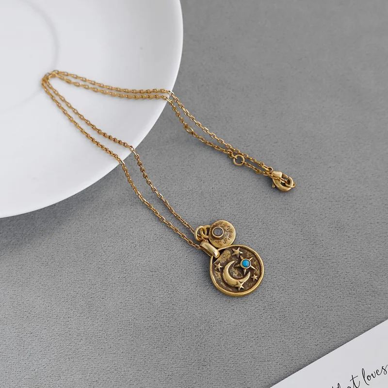

Moon star coin pendant nekclaces for women luxury designer necklaces vintage elegant jewelry new in 2025