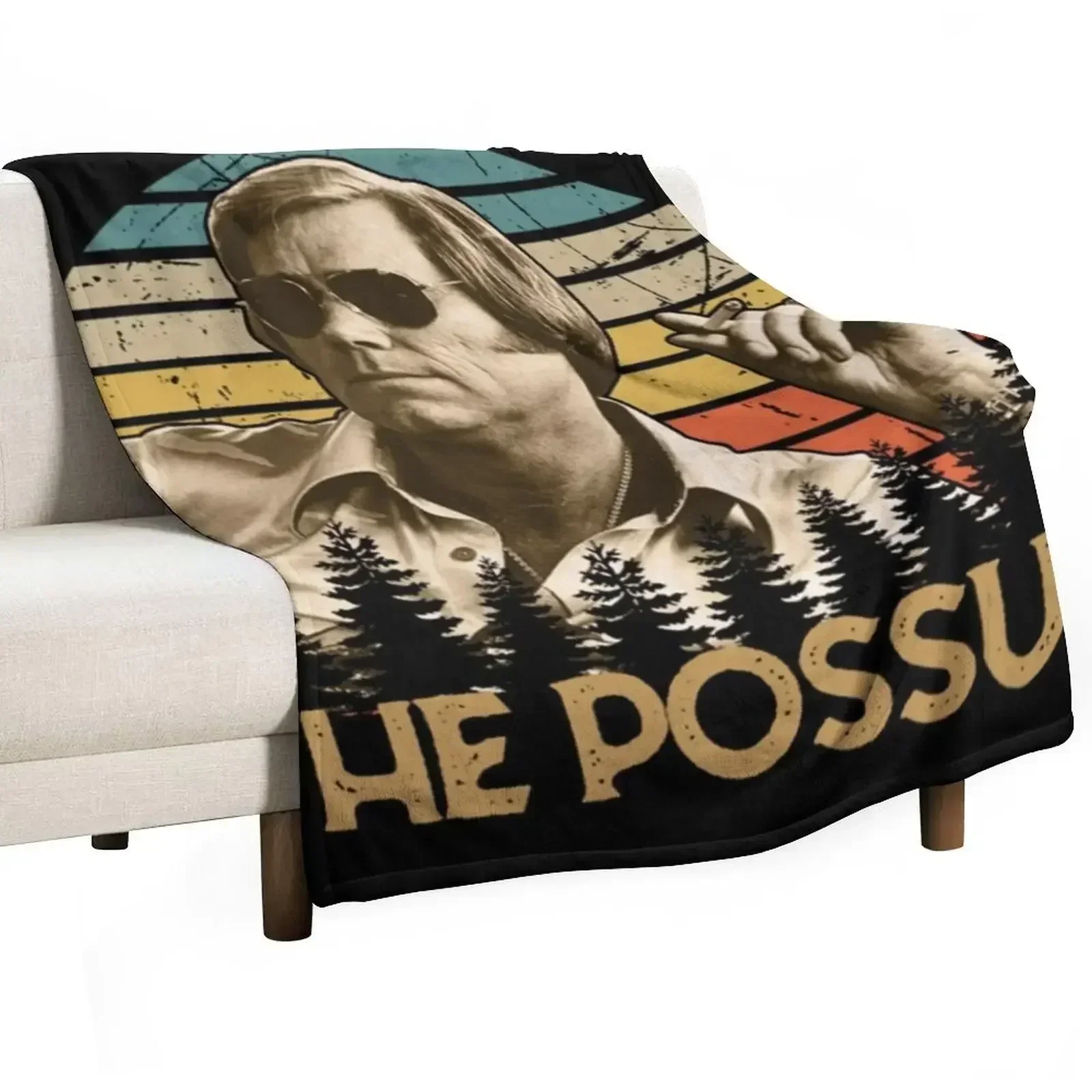 

Retro George Tees Jones Country Music - The Possum Love Gift Throw Blanket Decorative Throw Single Thins Beach Blankets