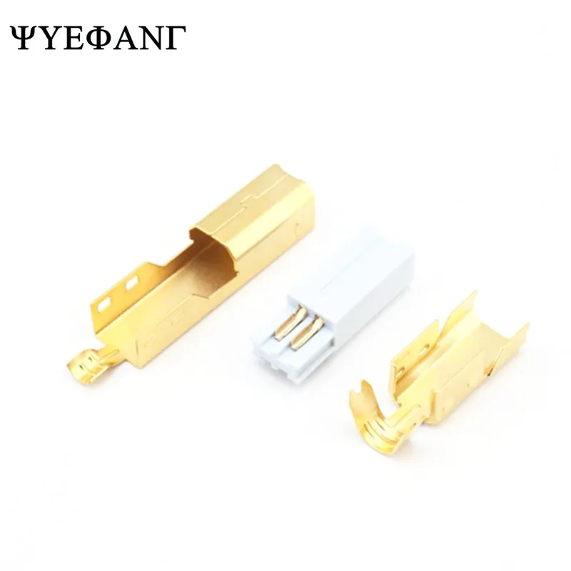 2sets Gold plated USB 2.0 B Type Male THREE-PIECE DIY USB Connector Soldering Printer Tail Charging USB Jack