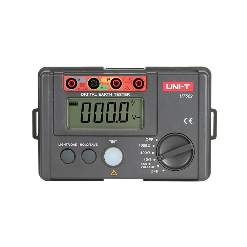 UNI-T UT522  Digital Ground Resistance Tester 0-400V 0-4000 Ohm AC Resistance Tester Low Test Data Logging