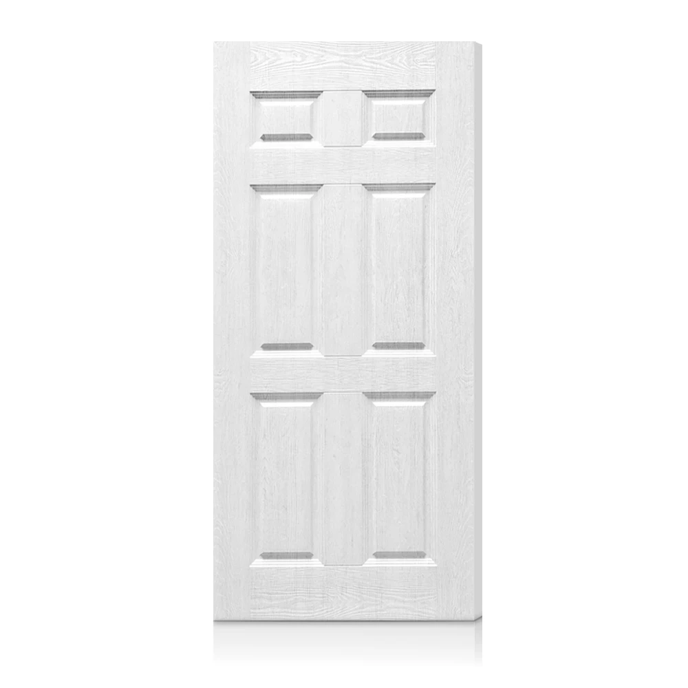 

30 in. x 80 in. White Texture 6-Panel Hollow Core Composite Interior Door Slab