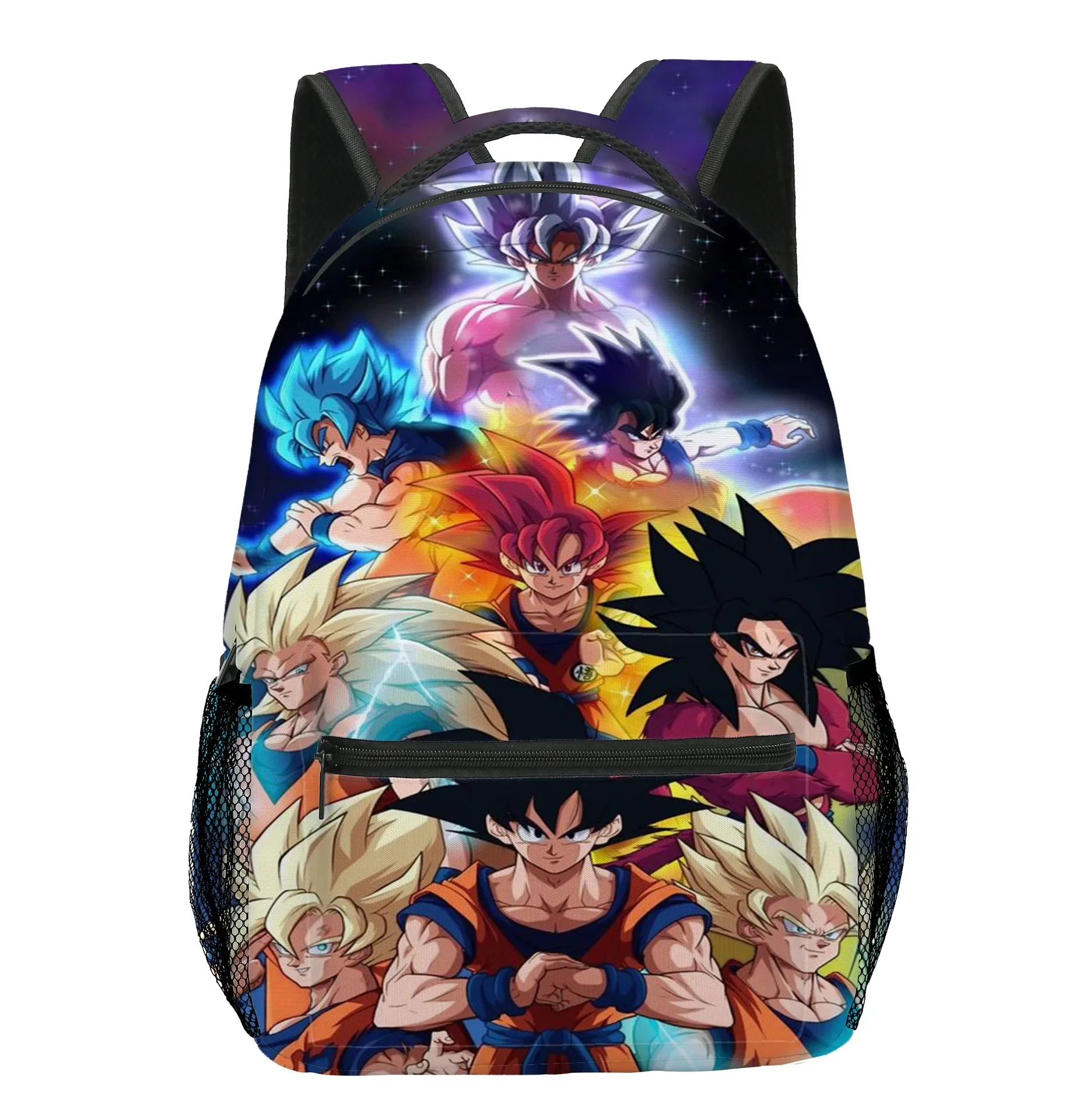 Dragon Ball Z Figurka Anime Nowy Plecak Kreskówka Super Saiyan Goku Torba studencka Figurka Nastolatki Chłopcy Zabawki Prezenty Torba na lunch