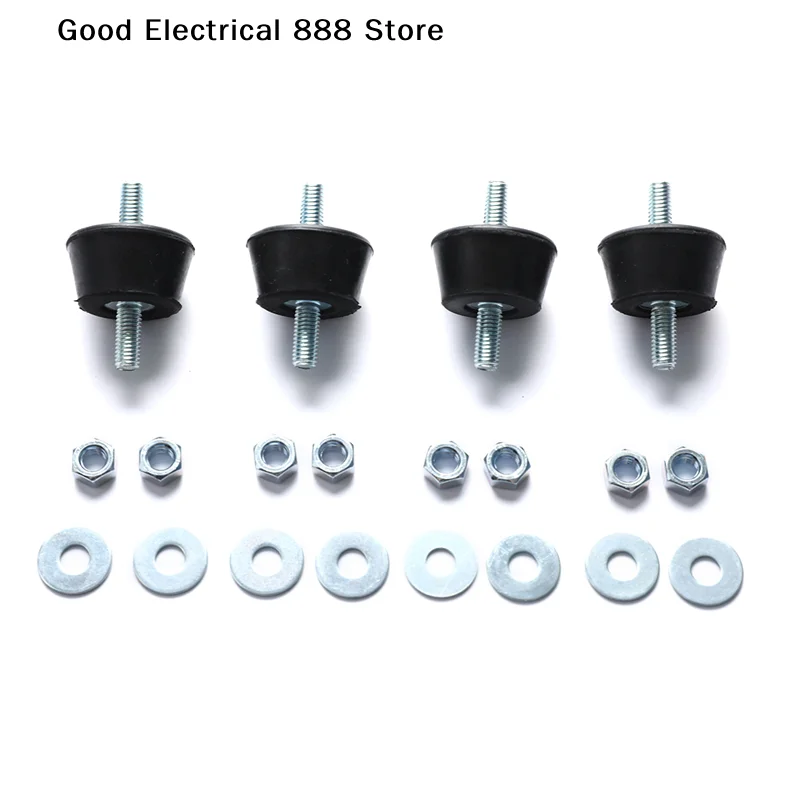 【GE】Hot Sale 4pcs Anti Vibration Rubber Mount Damper Shock Pad Cushion For Air Conditioning Non-slip