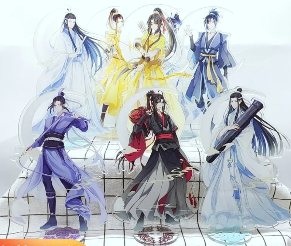 Anime Mo Dao Zu Shi Acrylic Standing Plate Action Figure Desktop Wei Wuxian Lan Sizhui Xue Yang Decoration Toy