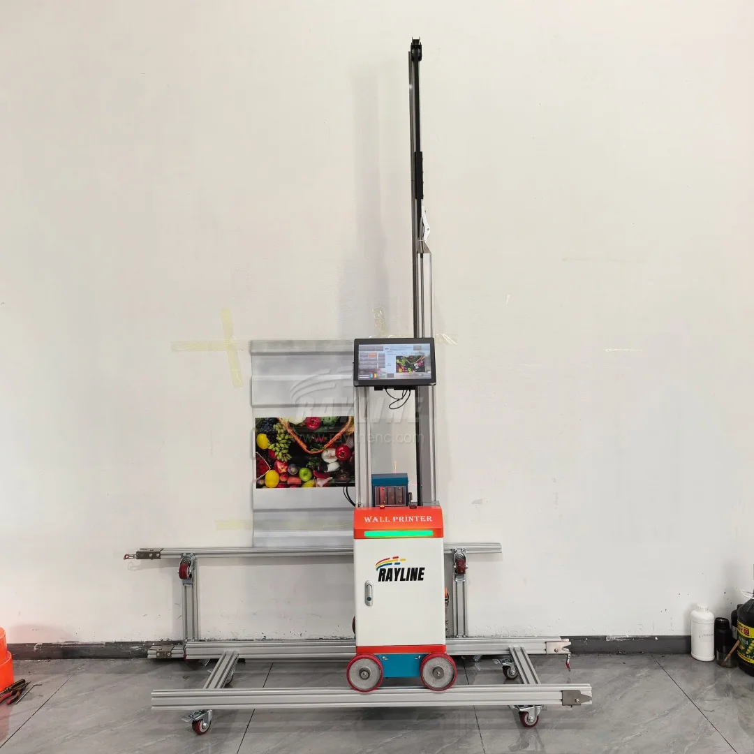 8M height printing smart AI Intelligent 4K 9600DPI Wall Printer Inkjet UV Wall Printing Machine unlimited size with auto head