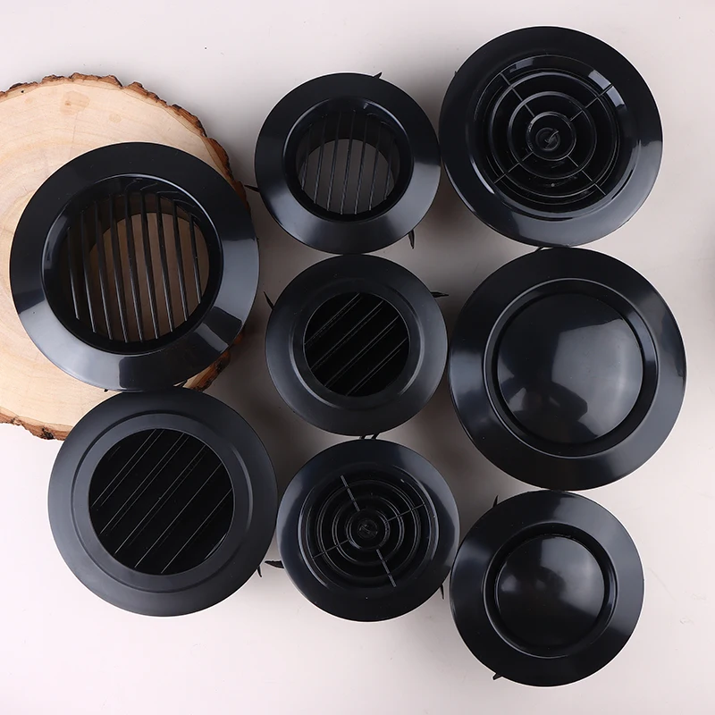 4 Shapes Availables 75/100/125mm Round Ducting Ventilation Cover Air Vent Extract Valve Grille Air Circulation Vents Cover