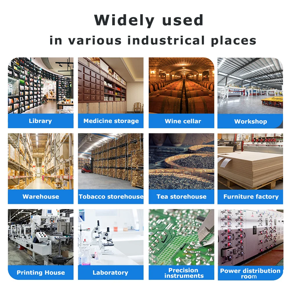 大容量ポータブルインテリジェント制御工業用除湿機 - usage example