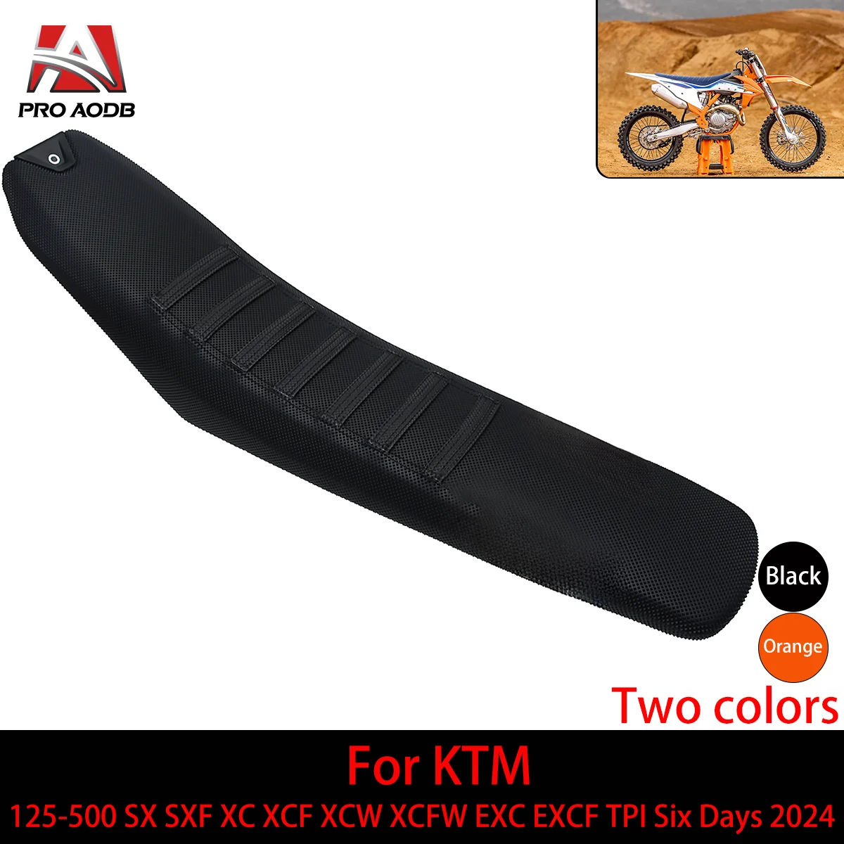 

Moto Seat Cushion Dirt Bike Diamond Pattern Non slip Seat Saddles For 125-500 SX SXF XC XCF XCW XCFW EXC EXCF TPI Six Days 2024