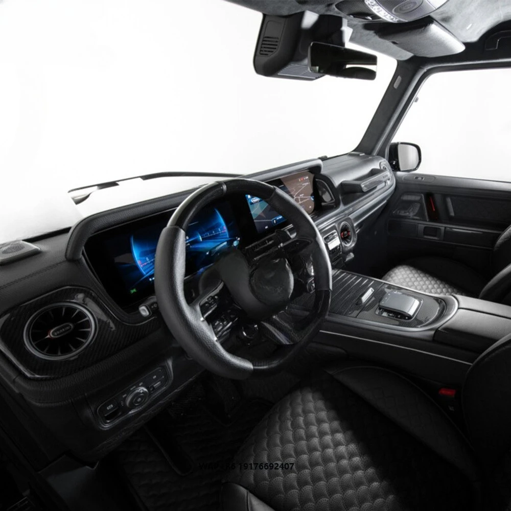 New 2025 Year G Class W465 G400D  G350D G500 G63 Dry Carbon Fiber Interior Replacement Interiors Body Kit Car Parts 10 Pcs