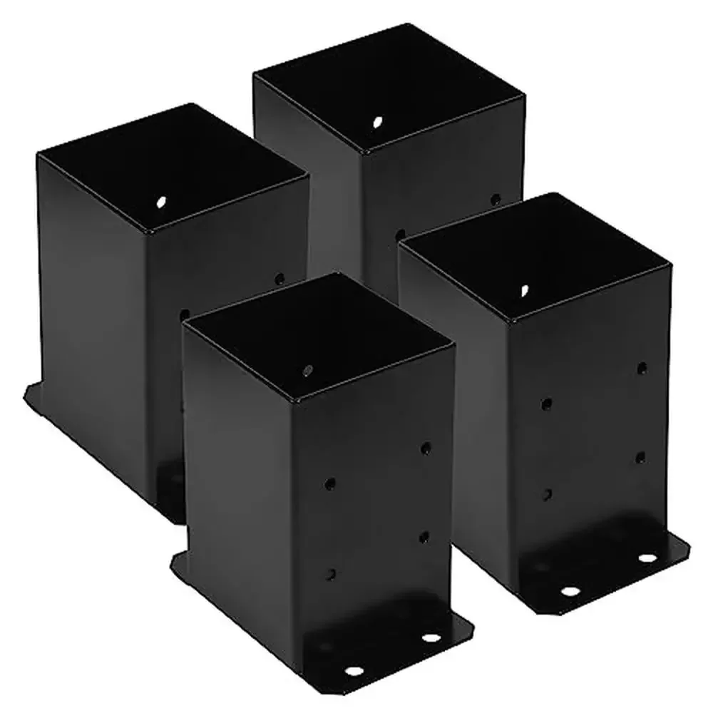 

4x4 опорный кронштейн для стойки, якорь, деревянная палуба, перила для беседки, почтовый ящик, внутренний размер 3,6x3,6, сверхмощный металл, усиление, простая установка