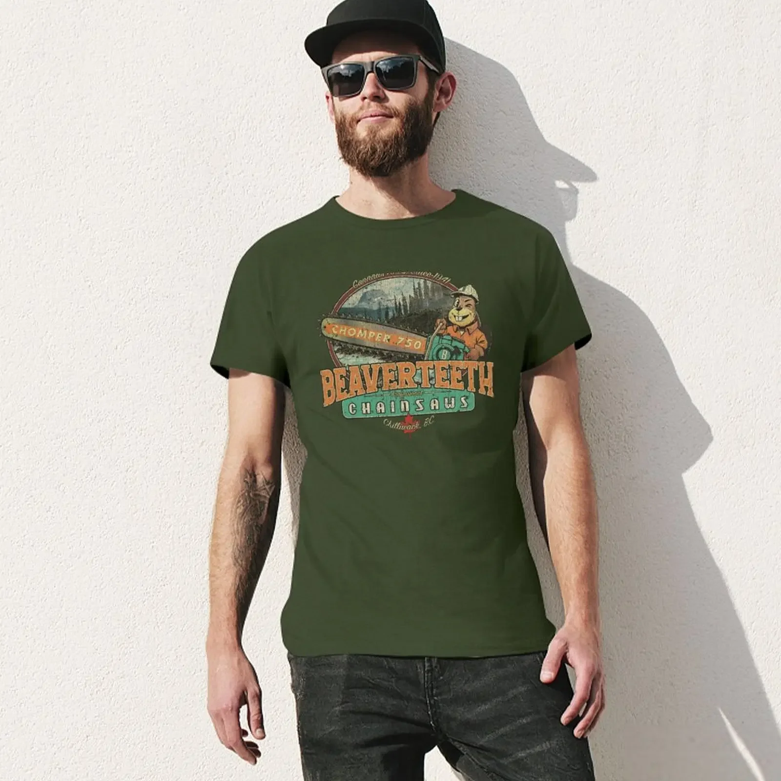 Motoseghe Beaverteeth 1941 t-shirt sublime summer top customs t-shirt da uomo