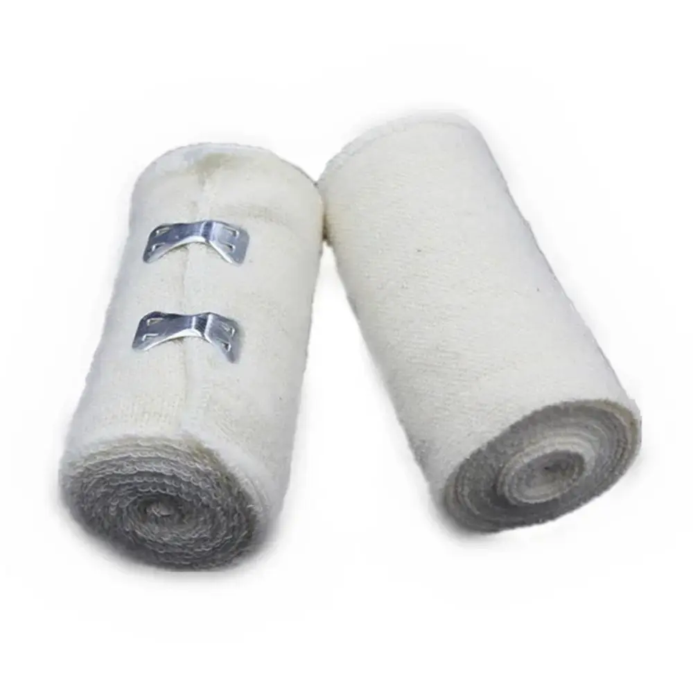 

1Roll 5/7.5/10/15cm Skin Color Bandage Stretch Cotton Breathable Elastic Compression Bandage Sports Protection Fixed