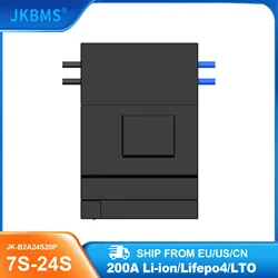 JKBMS B2A24S20P SMART BMS 2A PRĄD BALANCE 200A BT 36V 48V 60V Akumulator litowo-jonowy LTO 18650 Lifepo4 Akumulator do przechowywania Bluetooth Bms