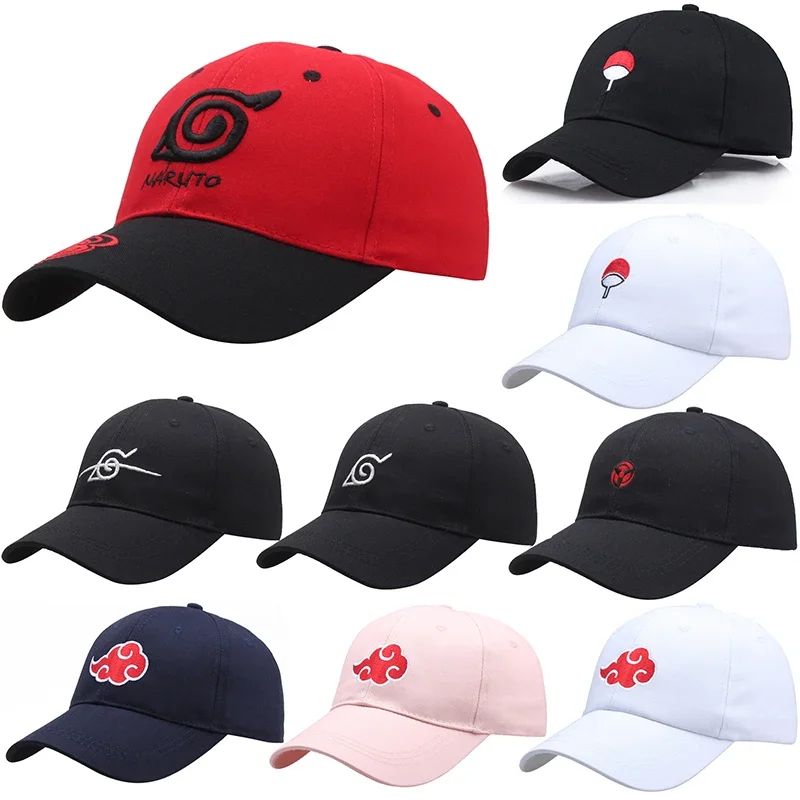 MINISO Anime Cartoon Naruto Akatsuki Adult Outdoor Sport Baseball Caps Men Women Embroidery Hip Hop Sunshade Duck Tongue Hat