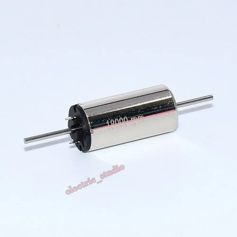 Micro Coreless Motor para RC Rail Train Modelo, eixo duplo, bloco de trem, alta velocidade, 8mm * 16mm, DC 12V, 13500RPM, 18000RPM