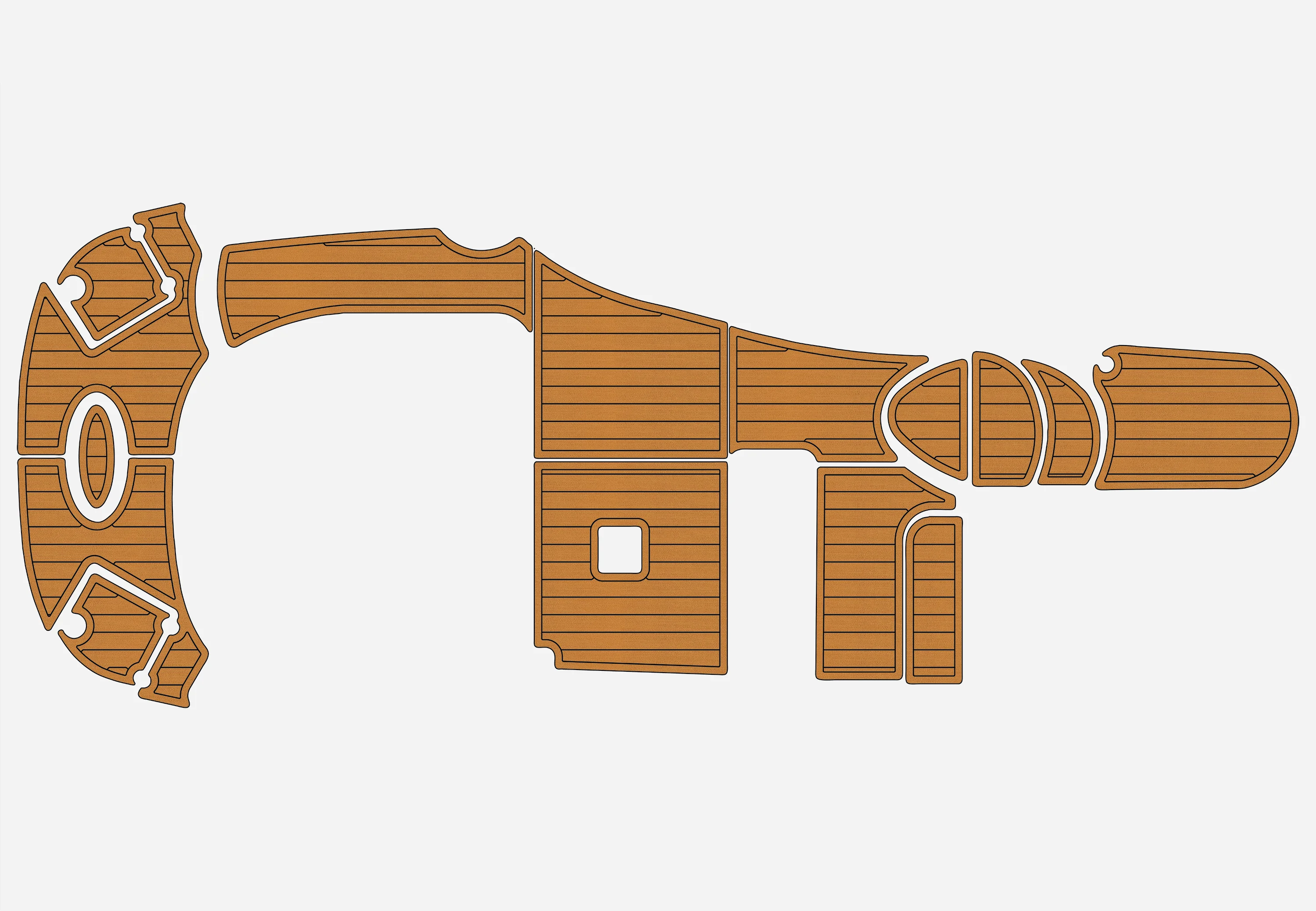 

Нескользящий самоклеящийся коврик из ЭВА под морскую ткань, 6 мм, для палубы яхты, для Chaparral 270 Signature 2006-2008 годов, простая установка