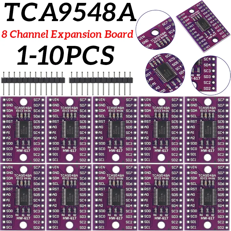 TCA9548A 1-to-8 8 Way I2C 8-channel Multi-channel Expansion Board IIC Module Development Board 9548 For Arduino