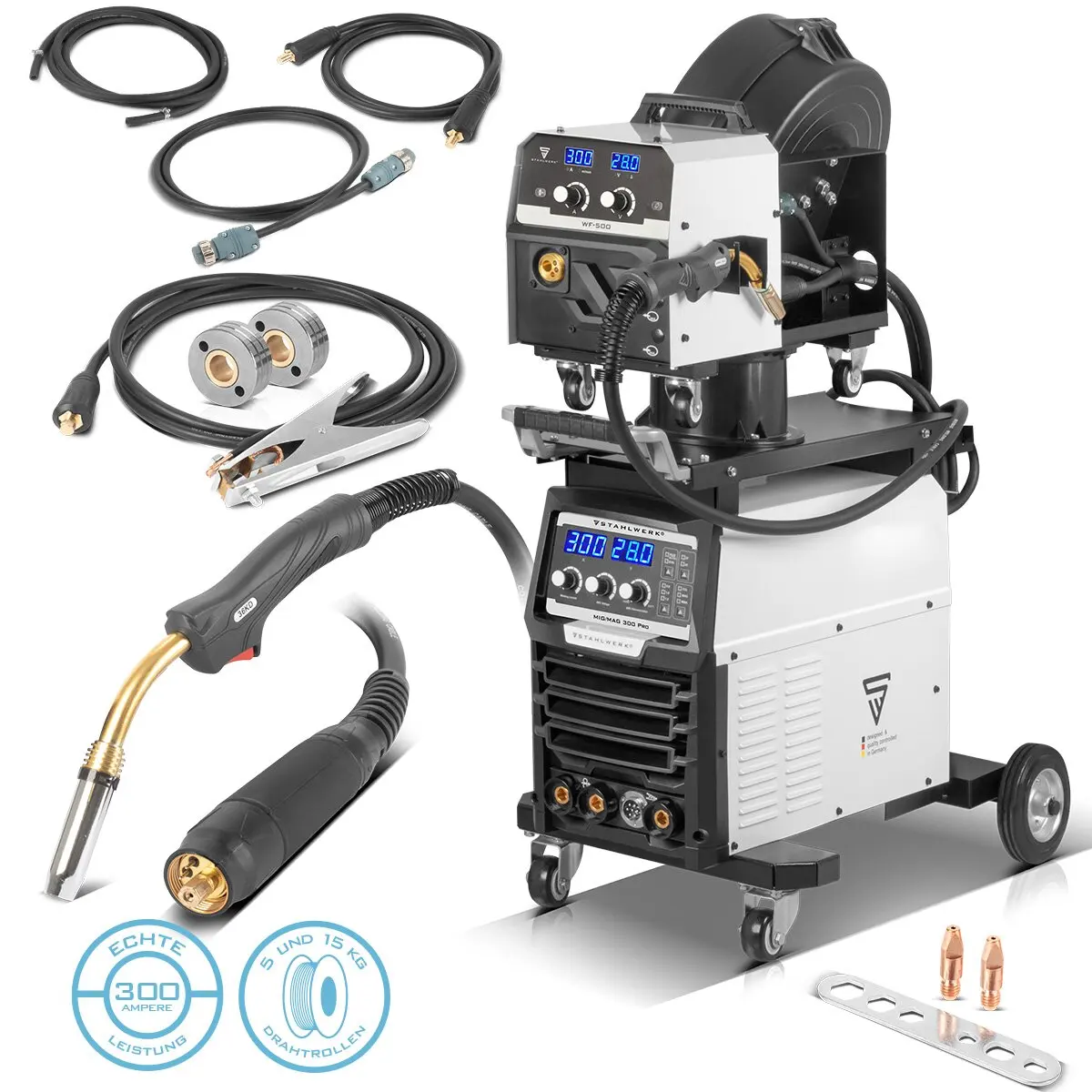 

Stahlwerk MIG300 CO2 MIG MAG Welder 300A ARC 380V IGBT Inverter 3-Phase Industry Machine New Condition