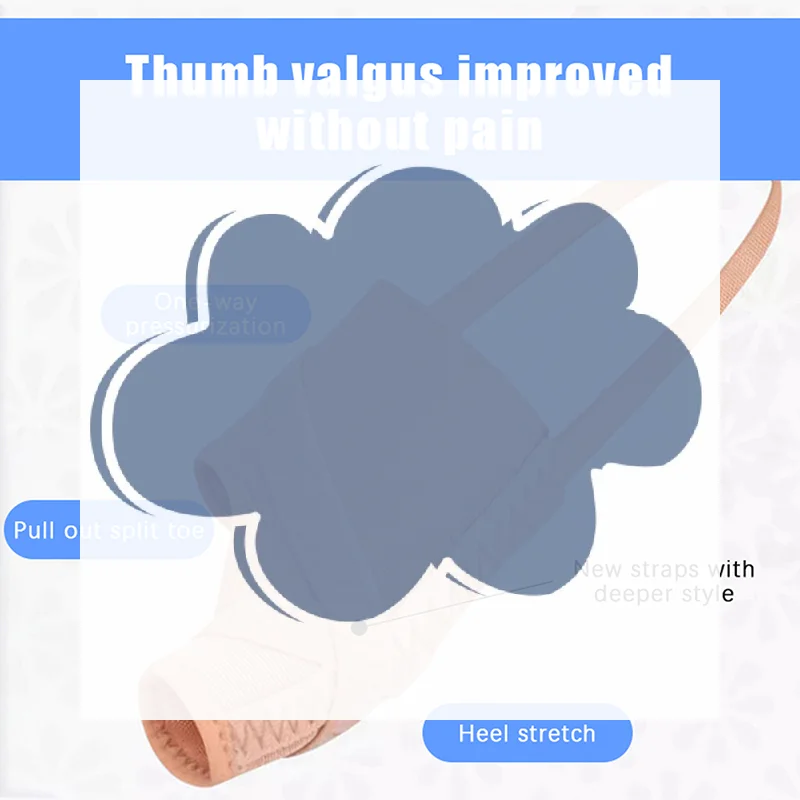 

1Pair Big Toe Separator Bunion Corrector Hallux Valgus Correction Device Bone Thumb Orthopedic Forefoot Pad Foot Straightener