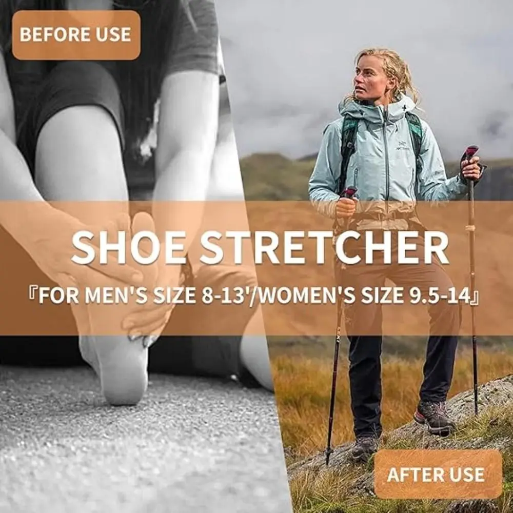 Adjustable Width and Length Shoe Stretcher with Steel Shaft Durable High Top Shoe Trees Sneaker Shoe Widener for Wide Feet