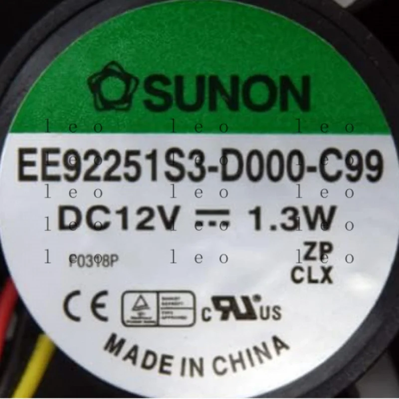 FF  For  Sunon 12V 92mm 1.3W 3 Pin Cooling ventilateur pour HP Server EE92251S3-D000-C99