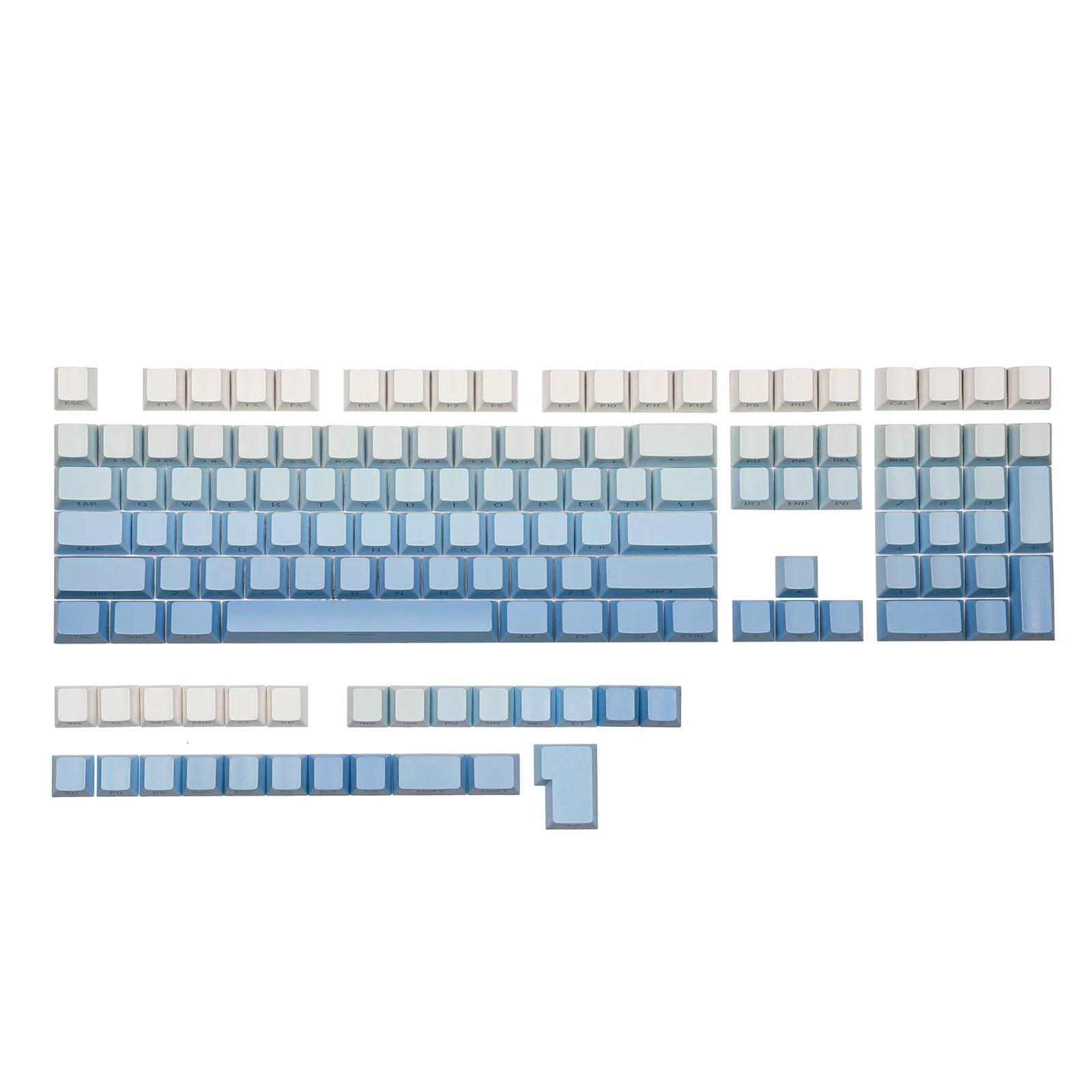 

EPOMAKER Sky Blue 133-Key Double-shot Side-printed PBT Cherry Profile Keycap Set for ANSI Mechanical Keyboard MX-Clone Switches