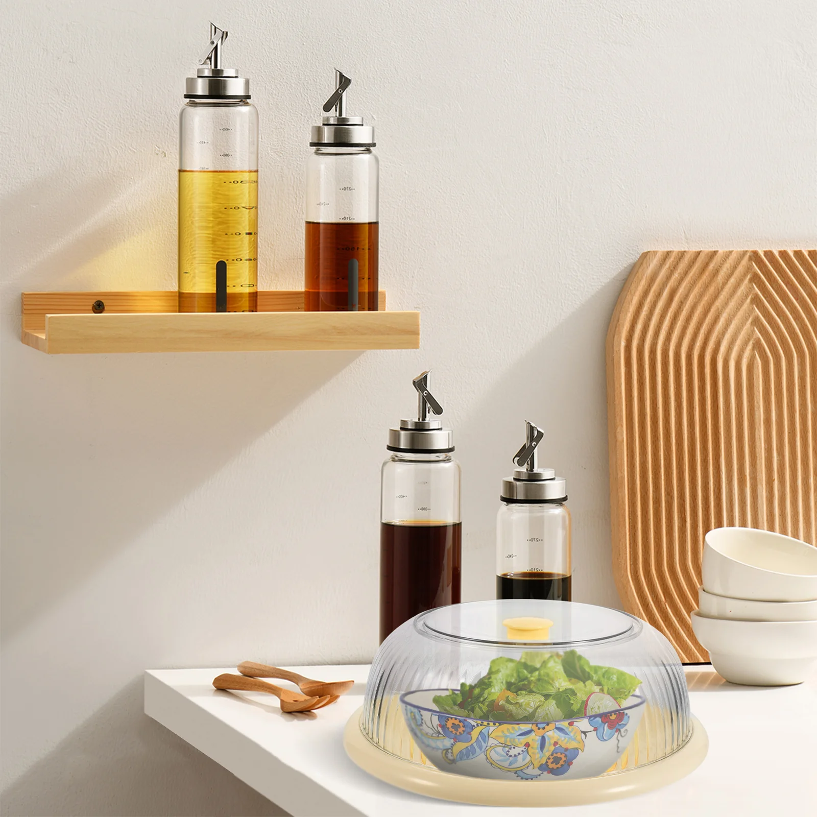 

Stackable Cake Cover Transparent Food Protector for Home Restaurant Bakery Use Dustproof Heat Preservation Kitchen Supply