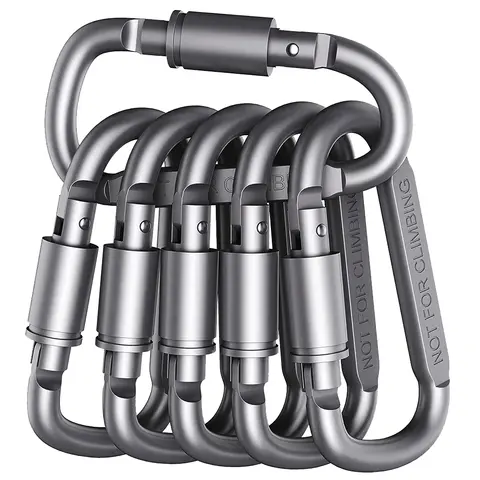 4PCS Carabiner Set For Key Camping Survival EDC Outdoor Keychain Clip Alloy Aluminum Tactical Caribiner Hook Karabiners