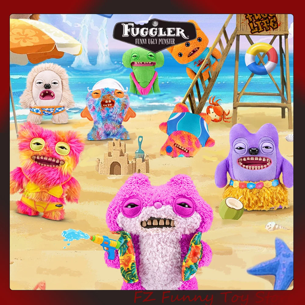 ألعاب قبيحة Fuggler Monsters الأصلية من القطيفة، سراويل مضحكة لحوش الأسنان للعطلات، سراويل داخلية McGoo ‌   هدية دمية محشوة على شكل أرنب سنجاب