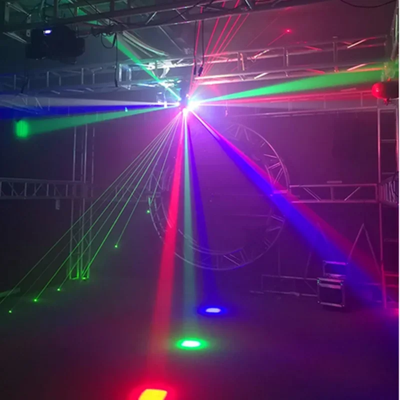 Professional DJ Disco Ball Light LED Beam Laser Strobe 3in1 Moving Head 360 ° Illumination for DMXparty Performance Stage Light