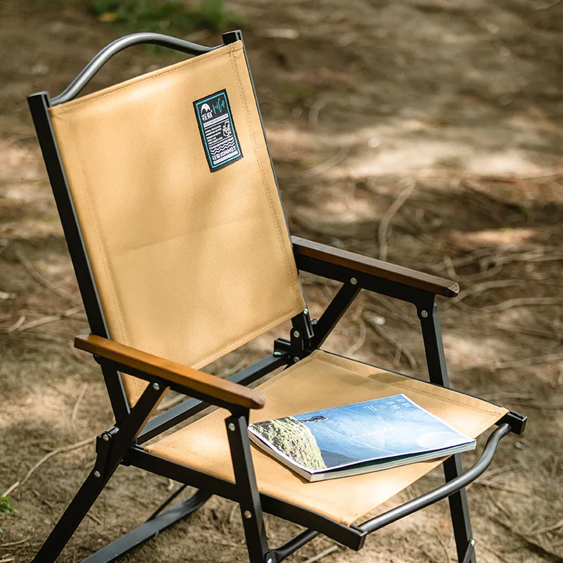 Portable camping picnic fishing Kermit folding chair padded cotton dismantling and washing