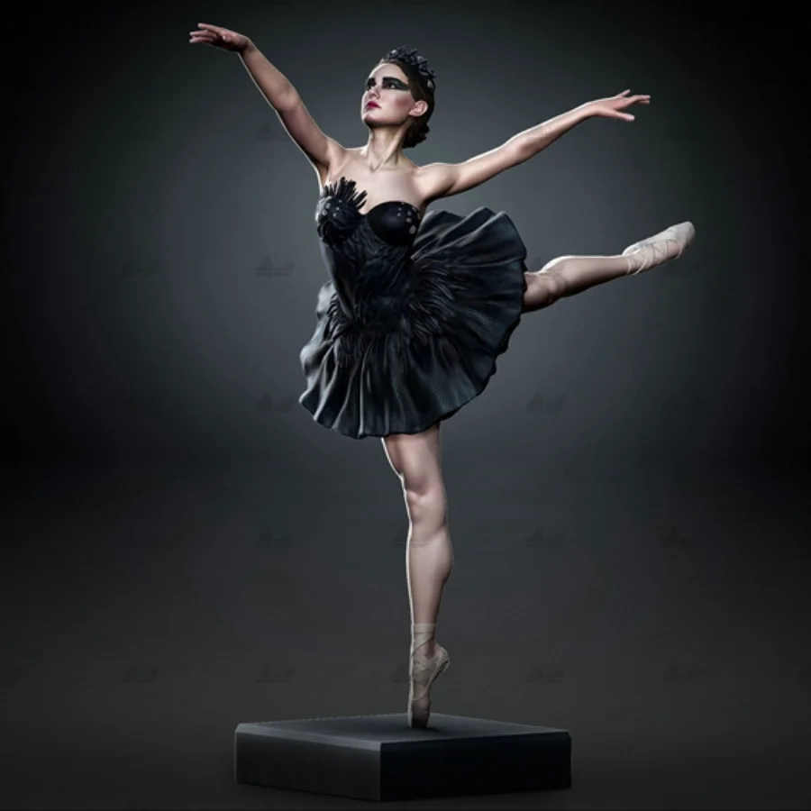 Natalie Portman Black Swan 1/24 Scale Resin Figure Assembled Model Kit Ballet Dancer Unassembled and Unpainted Miniature Toy