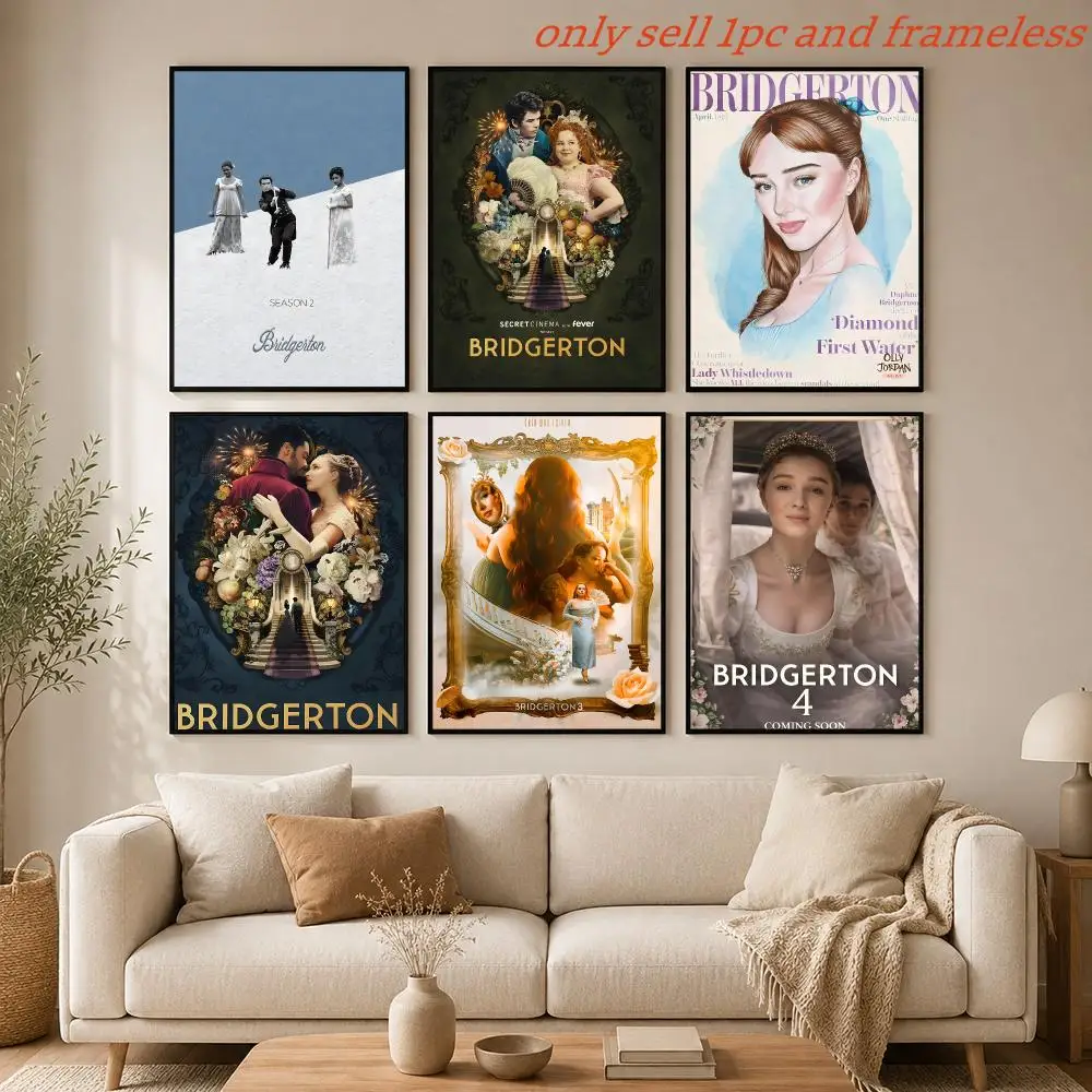 TV Shows B-BridgertonS LifeTime Poster HD Hot Theme Singer/OST/Movie/Anime-Waterproof Self-Stick Home Decor