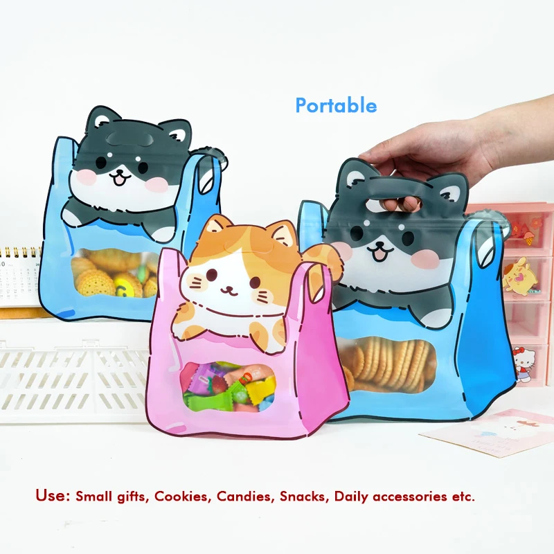 20Pcs 50Pcs Kunststoff Tragbare Cartoon Schulranzen Süßigkeiten Snack Abdichtung Taschen kinder Geburtstag Hochzeit Party Kreative Geschenk Tasche – Detail 9