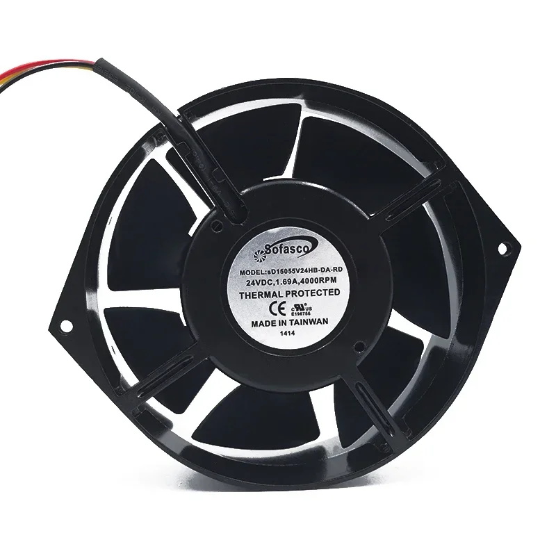 P 170*150*50MM Sofasco SD15055V24HB-DA-RD 24V 1.69A Axial Inverter Aluminum Frame Cooling Fan