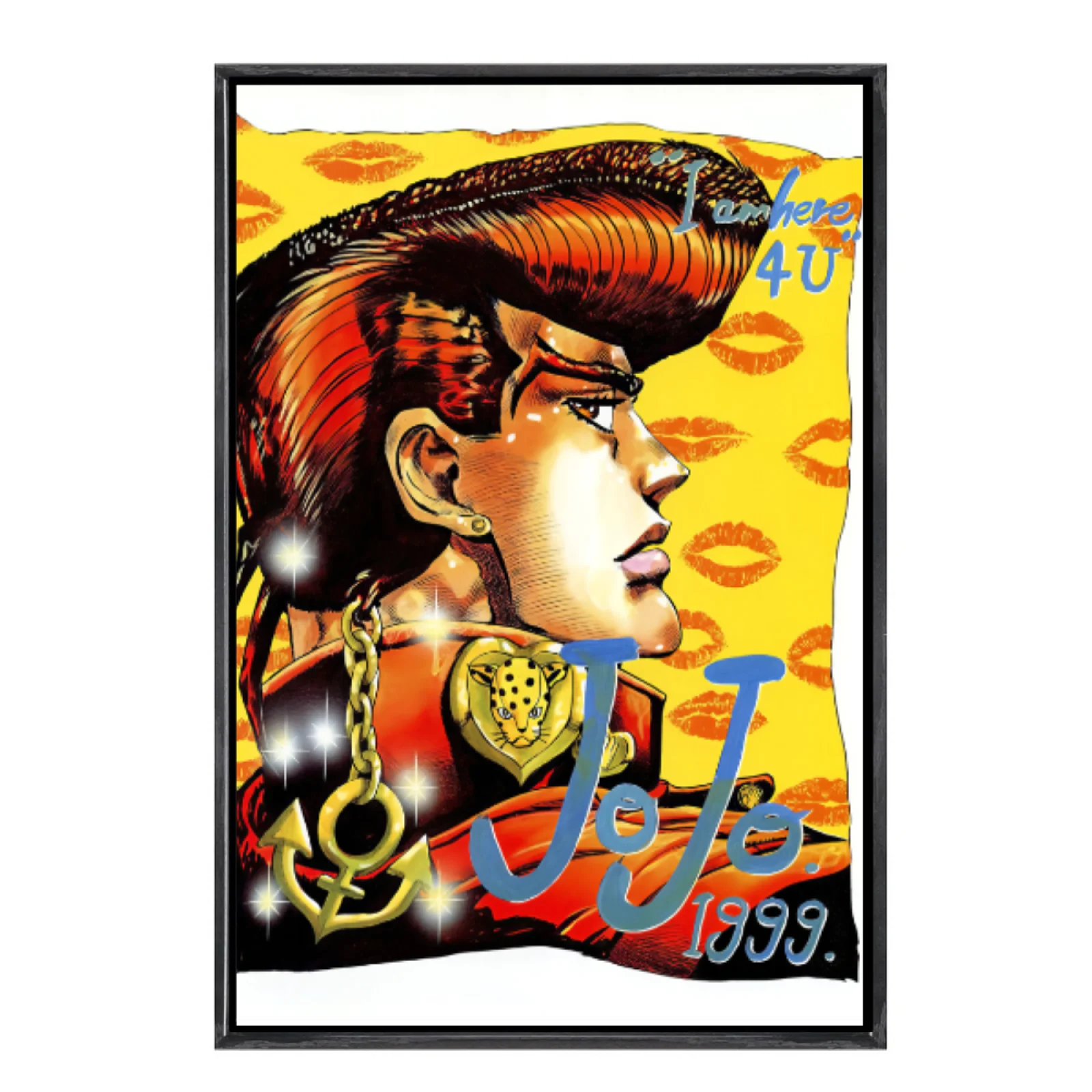 

Japanese Manga Jojo's Bizarre Adventure Multi-Size Canvas Poster Double Framed Wall Art Home Decor Home Decor