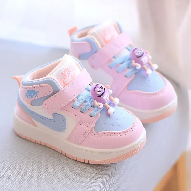 أحذية طفل الفتيات أحذية رياضية أحذية مجلس الكرتون يطبع لينة أسفل عدم الانزلاق الأطفال أحذية مشي غير رسمية الصبي أطفال الأطفال الأحذية #2