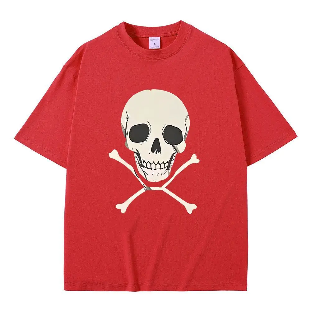 Anime Chainsaw Man Reze Skelett Gleicher Stil Bedrucktes T-Shirt für Männer und Frauen Lässige Übergroße T-Shirts Herren Vintage Streetwear Tees Tops – Detail 3