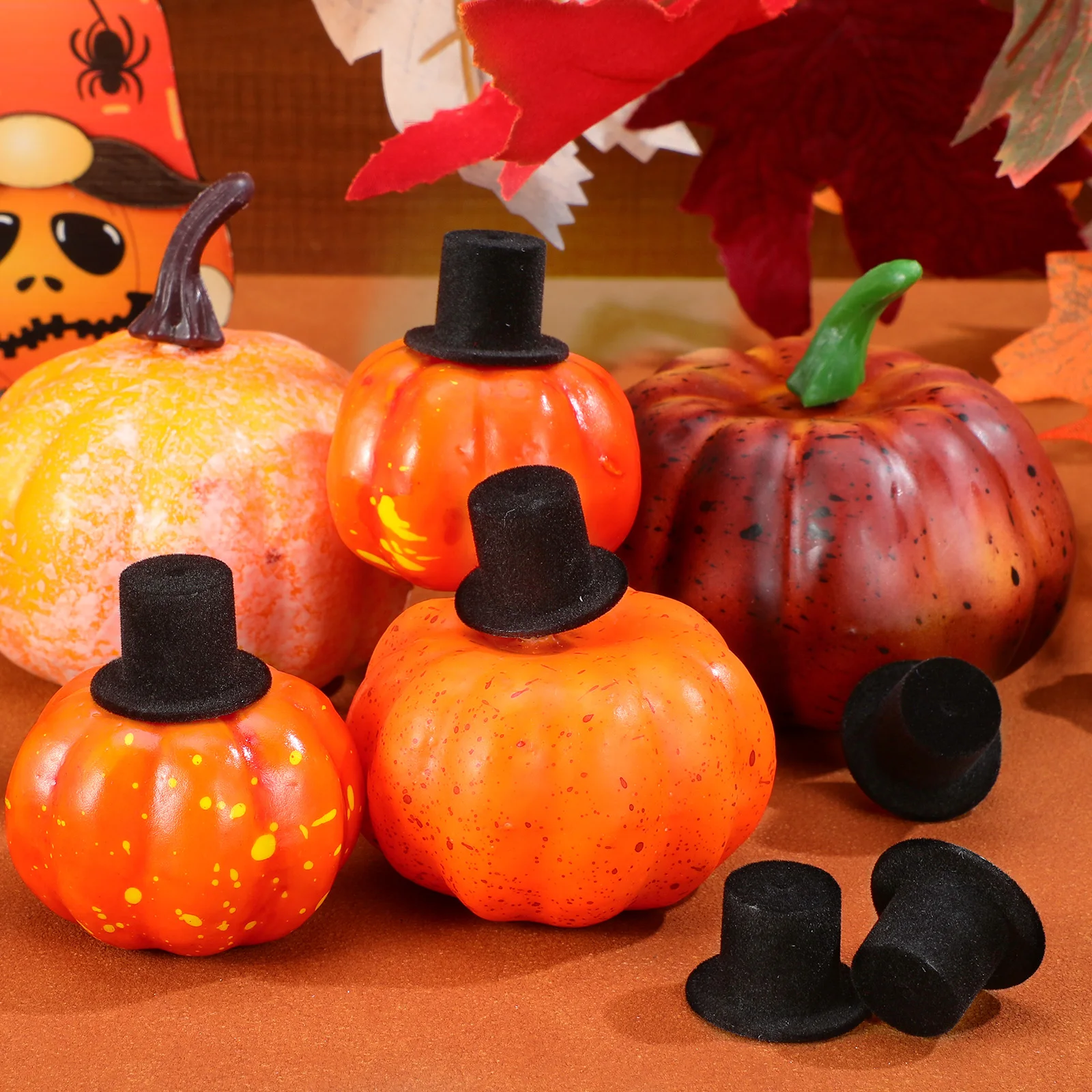 20개 미니어처 모자 정교한 작은 모자 장식 공예 프로젝트 DIY 정장 모자 귀여운 액세서리 세트