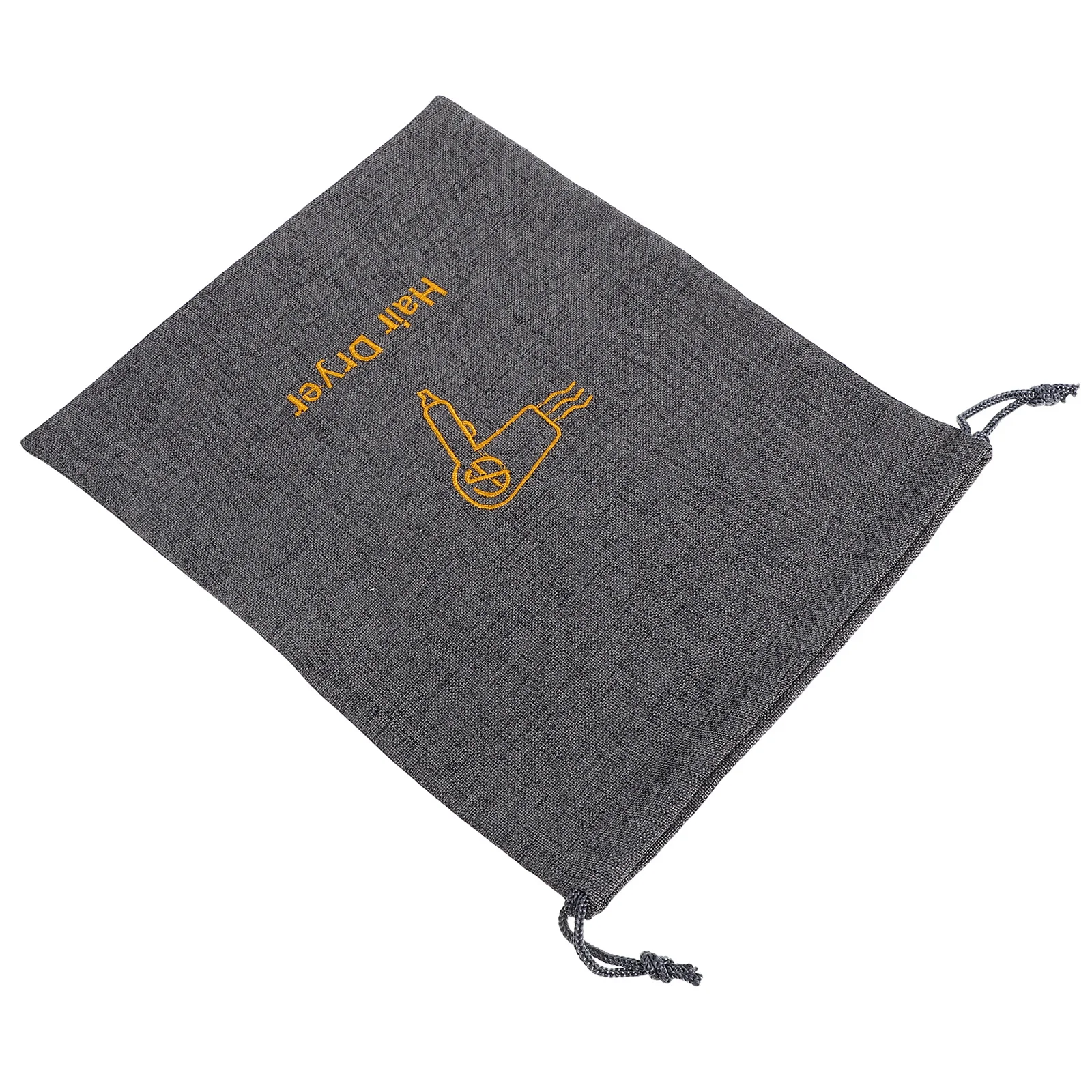 

Hair Dryer Storage Bag Durable Faux Linen Dustproof Waterproof Drawstring Travel Toiletry Pouch Portable Blow Dryer Case Suit