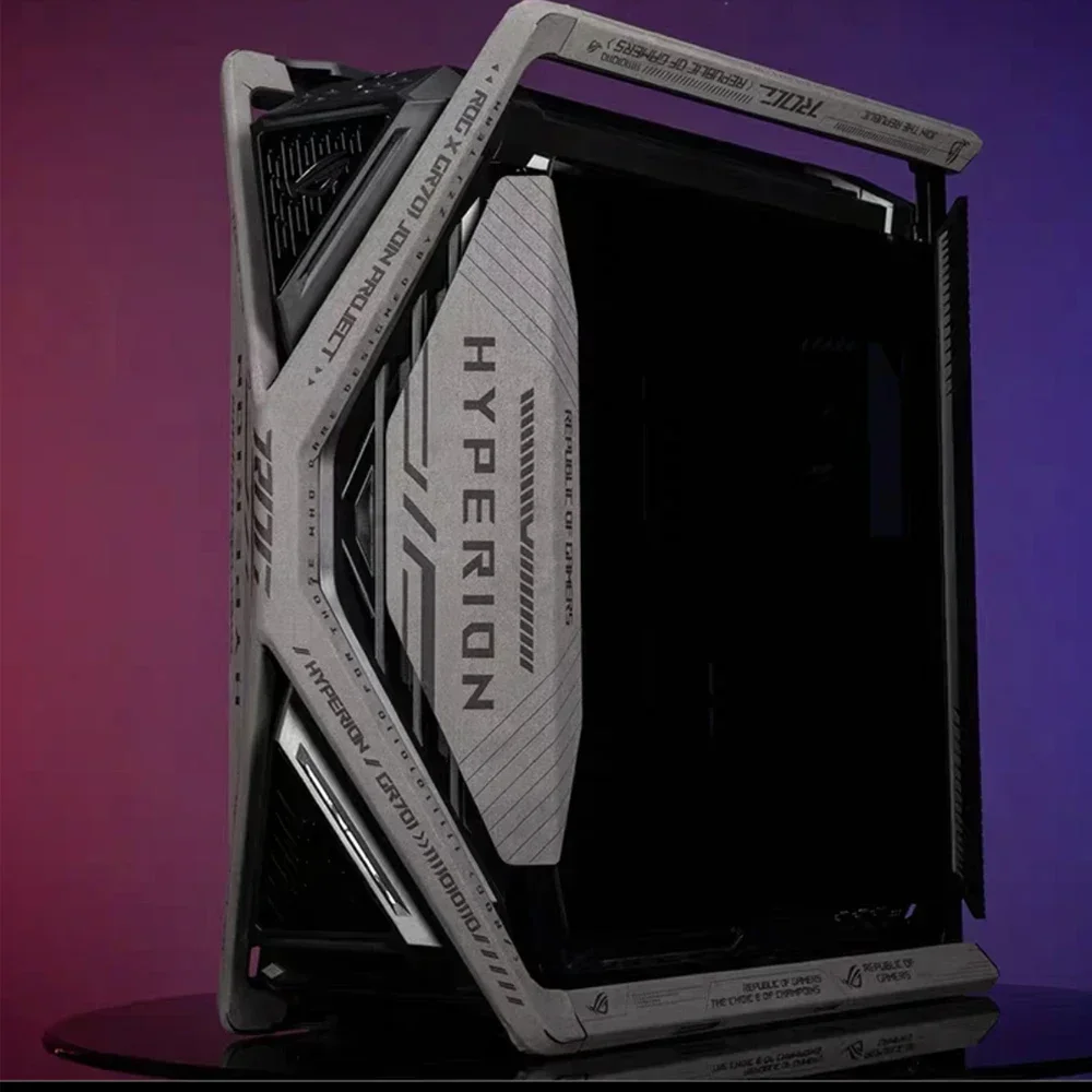 Colorful Case Suede Stickers for ROG HYPERION GR701,DIY Gamer Cabinet Decorative Cover 2024