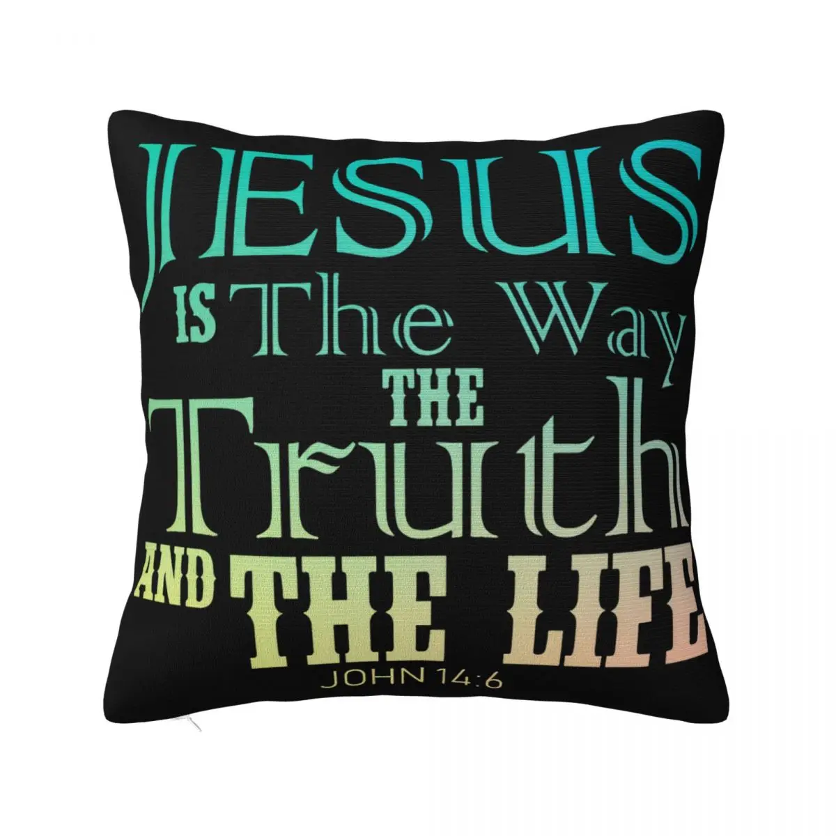 Jesus Is The Way The Truth And The Life Religious Christian Mens Pop Mens Family Pillow Case