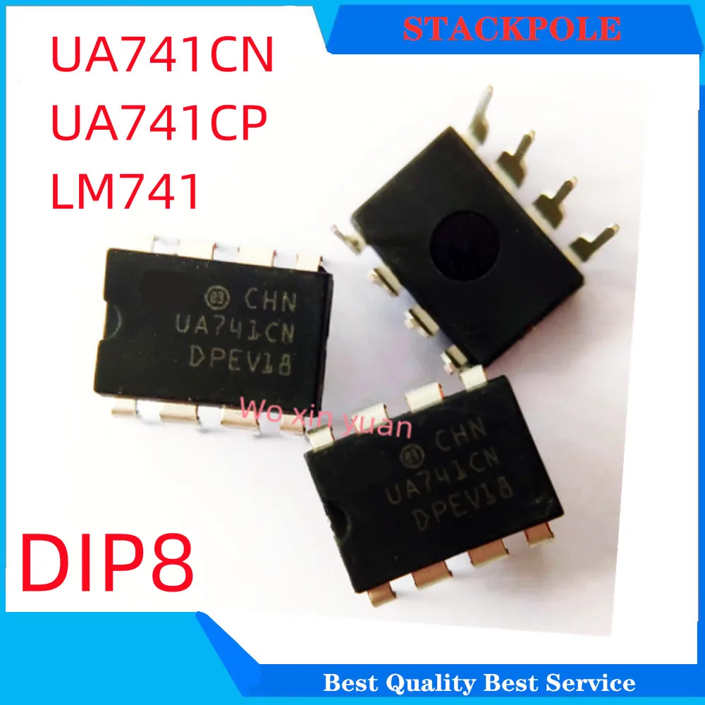 20PCS DIP8 IC UA741CN  UA741CP  UA741  OP Amp LM741  741  IC OPAMP GP 1MHZ Original