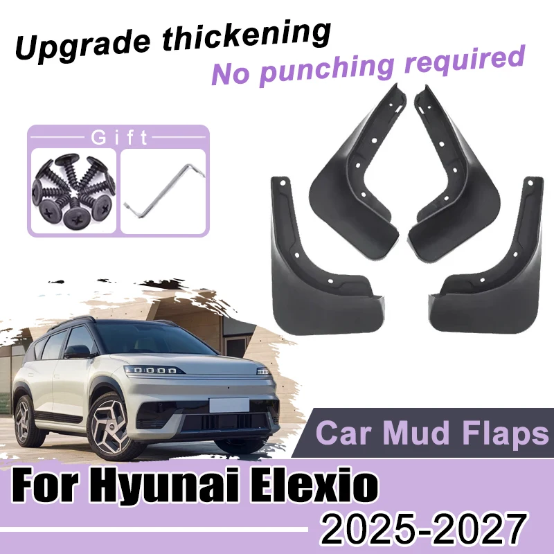 

Car Mudguards for Hyunai Elexio OE1 Accessories 2025 2026 2027 Front Rear Wheels Fender Mud Flaps Anti-splash Flap Mudflap Tools