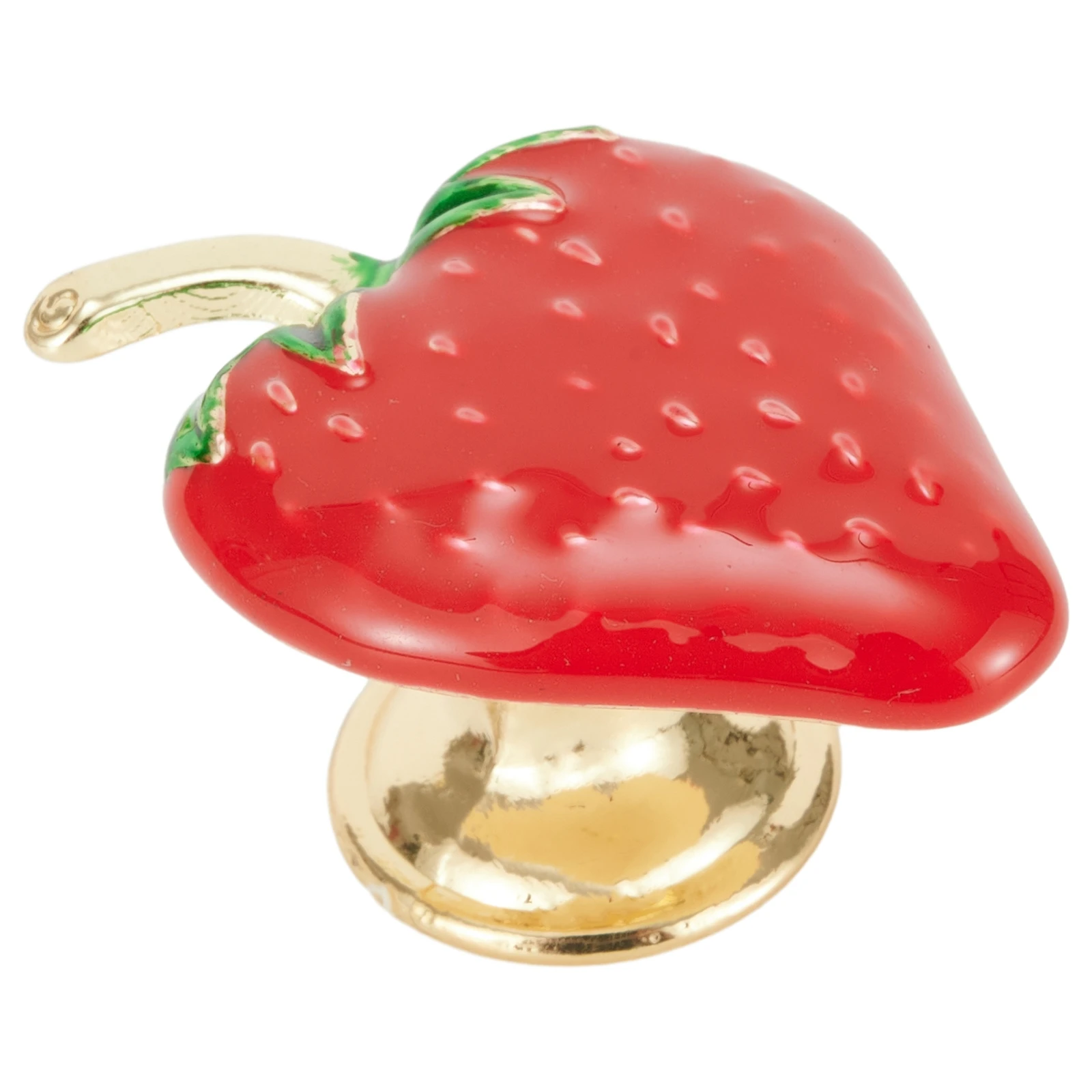 Strawberry Decor Drawer Knobs Desk Drawers Zinc Alloy Furniture Doors Furniture Knobs Red Lovely Practical Strawberry