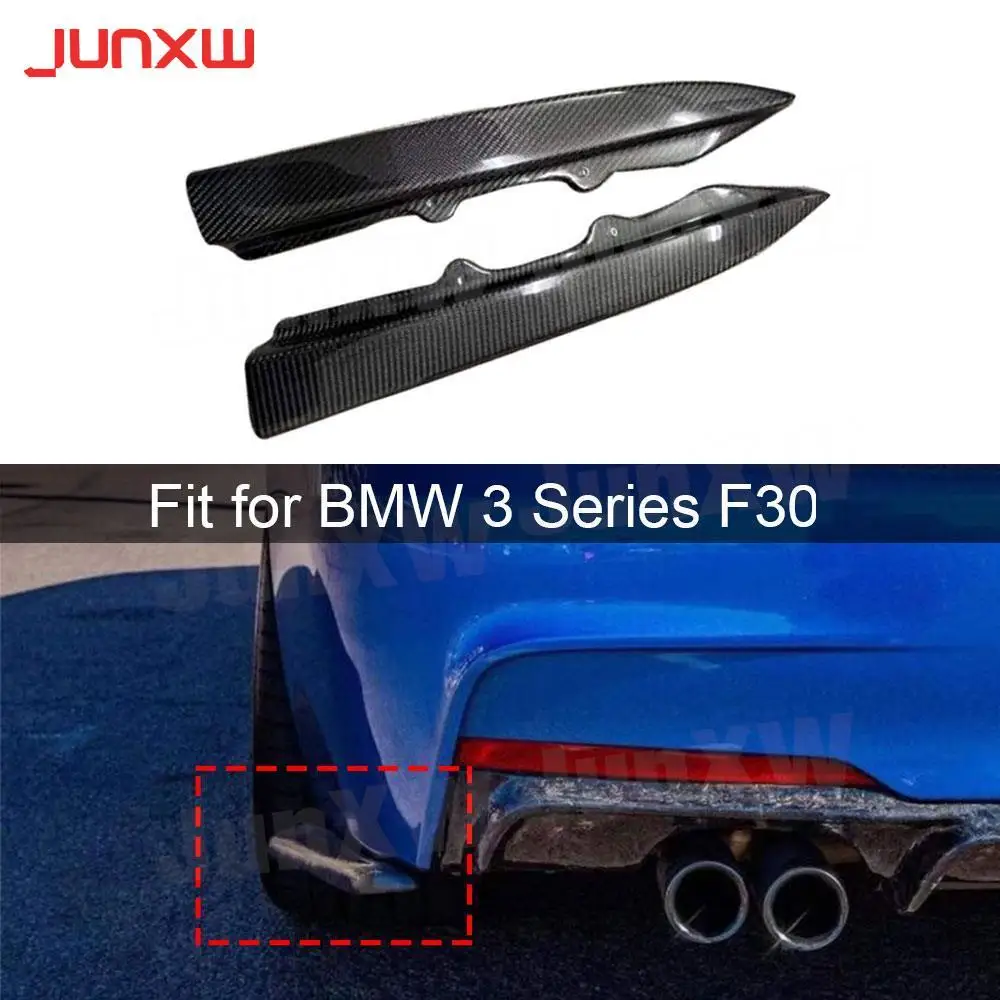 

Carbon Fiber Rear Bumper Lip Splitters Aprons for BMW 3 Series F30 M Tech Sport 2012-2017 FRP Rear Chin Aprons Protector