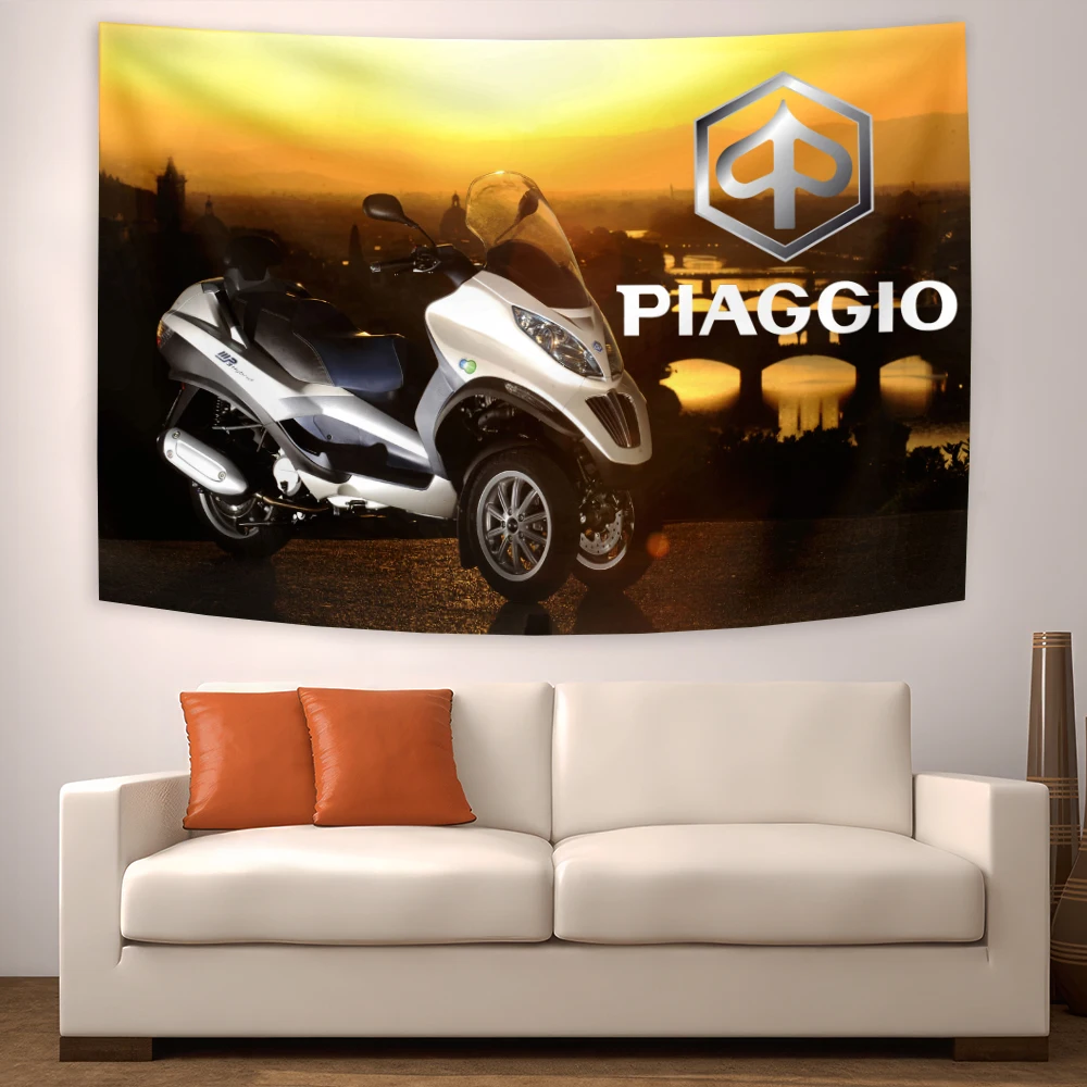 

90x150cm Piaggios Tapestry Polyester Printed Racing Car Banner For Decor Ft Flag Banner Ornament Flag