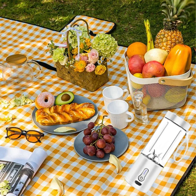 Portable Blender With USB-C Rechargeable, 6 Blades Portable Blender, Cordless & Lightweight Small Personal Blender